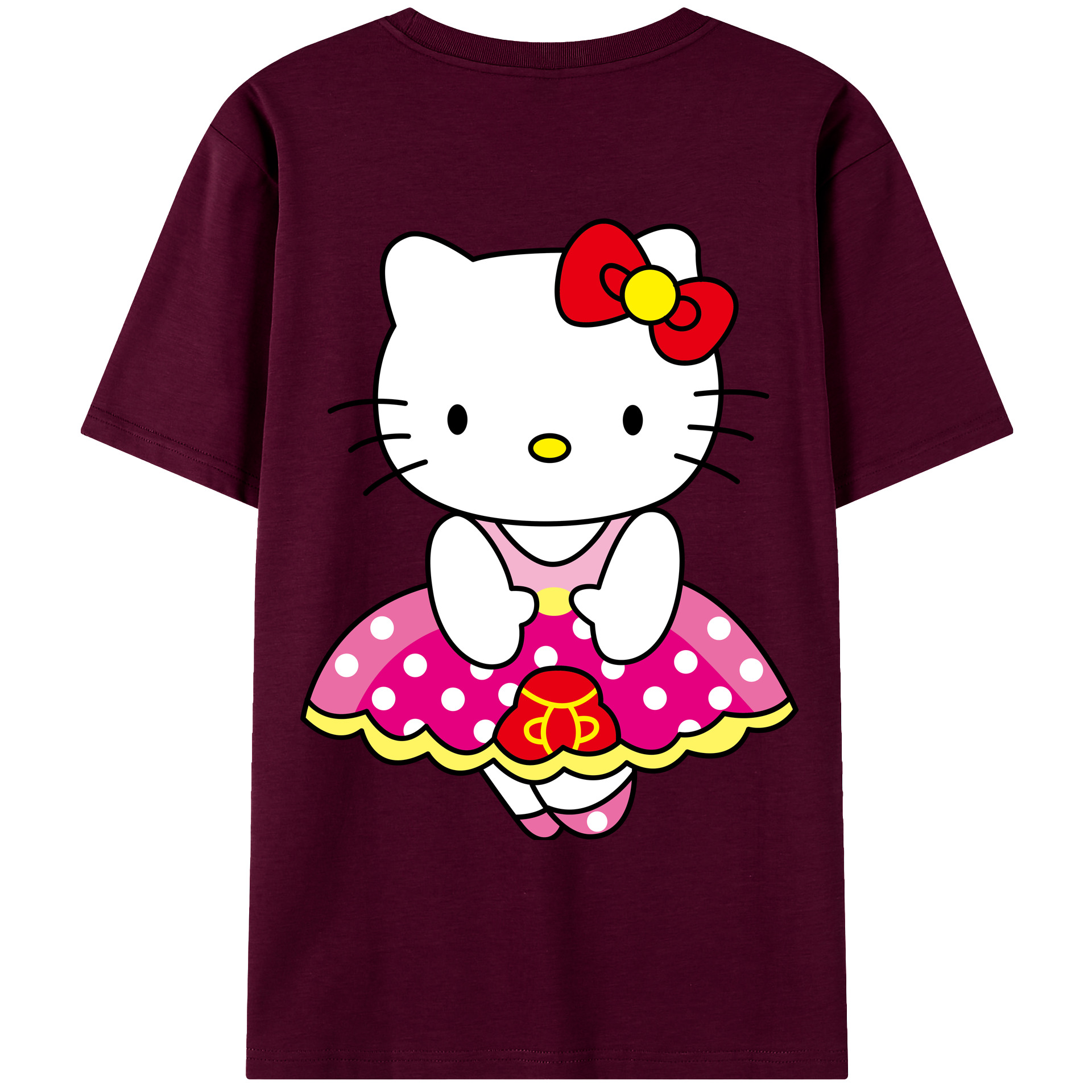 （画像用） Hello Kitty ハローキティ レディース半袖Tシャツ(バックプリント)